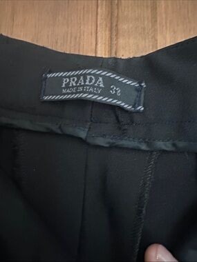 Authentic Prada Black Tailored Pants